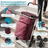 Wózek na zakupy z gumową szyjką i regulowaną wysokością Podgląd zdjęcia produktu 3