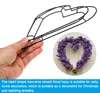 Herzförmiger Traumfänger-Ring 20 cm, Metall, DIY-Bastelreifen, schwarz Anteprima dell’immagine prodotto