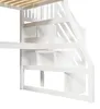 Hoogslaper 90x200 cm met L-vormig bureau, LED-verlichting, Productafbeelding-voorbeeld 16