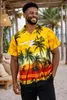 King Kameha Hawaiihemd "Beach" in Gelb Herren Hawaii-Hemd Produktbild-Vorschau 2