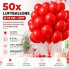 50x palloncini palloncini aria, elio rosso decorazione di Anteprima dell’immagine prodotto 4