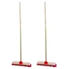 2er Set Straßenbesen Besen 60 cm mit 120 cm Holzstiel Produktbild-Vorschau 1