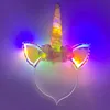LED Einhorn Haarreif Unicorn bunt blinkend Leuchtend Produktbild-Vorschau 6