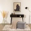 Velký pouf s odkládací přihrádkou v šedé barvě, pouf na Náhled obrázku produktu 2