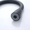 A close-up shot of a black kitchen faucet head with a pull-out spray nozzle. Produktbild-Vorschau
