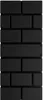 A black product with a brick-like texture. Voir les images du produit