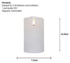 LED Echtwachs-Kerze ''Flamme Rustic'', weiß, 12.5x7.5cm, Produktbild-Vorschau 8