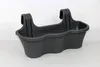 Lot de 2 pots de fleurs pour balcon anthracite 10 L, Voir les images du produit 2
