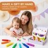 3D-Bubble-Zeichenstifte, 2 Stück, 6 Farben, DIY-Popcorn-Effekt, bunt Productafbeelding-voorbeeld