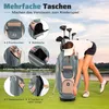 Golf Cart Bag, 14-fach Unterteilung, 11 Taschen, Pink Produktbild-Vorschau 4