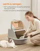 Feandrea Katzenklo groß XXL, Katzentoilette mit Deckel, mit Produktbild-Vorschau 6