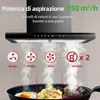LEVIVO A+++ cofano aspirante 60cm ricircolo e scarico Anteprima dell’immagine prodotto 2