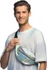 Glänzende Bauchtasche für Festivals silber - Einheitsgröße Produktbild-Vorschau 1