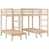 vidaXL Dreifach-Etagenbett 140x200/70x140 cm Massivholz Produktbild-Vorschau 1