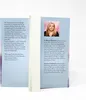 The image shows the back cover of a book, with text and a photo of the author. Produktbild-Vorschau