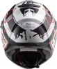 LS2 FF320 Stream Evo Tacho Helm Farbe: Weiß/Schwarz/Rot, Produktbild-Vorschau 3