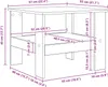 vidaXL Stolik kawowy biały 57 x 55 x 45 cm materiał Podgląd zdjęcia produktu 7