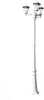 vidaXL Gartenlaterne 3-flammig 215 cm Weiß Aluminium Produktbild-Vorschau 10
