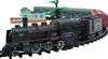 Eisenbahn elektrisch Set - Dampflokomotive, 4 Wagen, Sound, Produktbild-Vorschau 2
