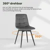 EUGAD Esszimmerstühle drehbar 4er Set, Wohnzimmerstuhl, für Produktbild-Vorschau 5