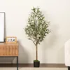 Kunstpflanze Olivenbaum 120 cm,Realistische Olive mit Produktbild-Vorschau 2