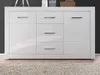 Sideboard "Carrara" weiß Hochglanz Wohn- und Esszimmer Produktbild-Vorschau 2