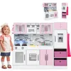 COSTWAY Cuisine pour enfants avec 22 accessoires, cuisine Voir les images du produit 1