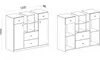 Furniture24 Kommode MOBI MO10 mit 2 Türen und 4 Schubladen Produktbild-Vorschau 2