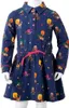 Kinderkleid mit Langen Ärmeln und Kordelzug Marineblau 116 Produktbild-Vorschau 8