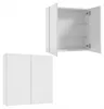 Stamar Hängeschrank Bad Weiß Hochglanz 60 x 90 x 20 cm Produktbild-Vorschau 1