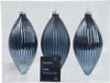 Christbaumschmuck Glas Olive 13cm 3 Stück geriffelt - Produktbild-Vorschau 2
