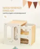 YORBAY Kindersitzgruppe Kindertisch 2 in 1 mit Sitzbank , Produktbild-Vorschau 4