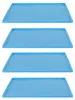 Four blue silicone drying mats are stacked on top of each other against a white background. Produktbild-Vorschau