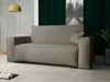 A modern sofa in a living room setting.