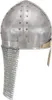 vidaXL Kreuzritter-Helm Antik Replik LARP Silbern Stahl Produktbild-Vorschau 2