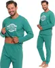 Długa piżama męska Moraj z bawełny 5400-004, zielona, 2XL Podgląd zdjęcia produktu 1