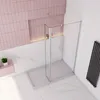 Walk in Duschkabine 100x200cm Duschwand mit 40x200cm Produktbild-Vorschau 2