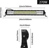 TRMLBE 270W LED pracovní světlo 7D Combo pomocný reflektor Náhled obrázku produktu 2
