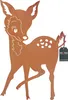KOTARBAU® Gartendekoration Rostfiguren 70cm Blechhirsch Produktbild-Vorschau 1