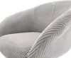 DELIFE Drehstuhl Vinka-Flex mit Armlehnen Cord Silbergrau Produktbild-Vorschau 4