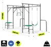 XXL Gartenspielplatz mit Affenparcours, Schaukel und Produktbild-Vorschau 8