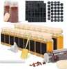 A collection of spice jars and accessories arranged on a white background. Produktbild-Vorschau