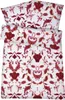 Mako Satin Bettwäsche 155x220 Paisley Rot Bettbezug 155 x Produktbild-Vorschau 1