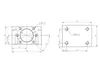 Spindelmuttergehäuse HSFU1204 für Kugelumlaufspindel Produktbild-Vorschau 3