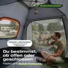 Sekey Kuppelzelt 4 Personen mit Vorzelt & Markise, Pop Up Produktbild-Vorschau 8