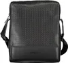 Schwarze Herrenschultertasche mit recyceltem Polyester und Produktbild-Vorschau 1
