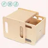 Tavolo e sedia multifunzionali in legno Montessori - mobili Anteprima dell’immagine prodotto 6