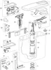 An exploded diagram of a toilet cistern mechanism. Anteprima dell’immagine prodotto