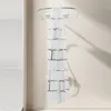 Barre de rideau de douche,Barre de rideau de bain courbe en Voir les images du produit 12