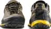 Wanderschuhe "TX5 Low GTX" von La Sportiva in Grau mit gelben Akzenten; Vorder- und Rückansicht. Anteprima dell’immagine prodotto